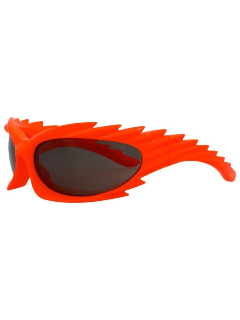 New Balenciaga Women's Sunglasses Shield Wrap Bio Injection Frame Unisex Orange